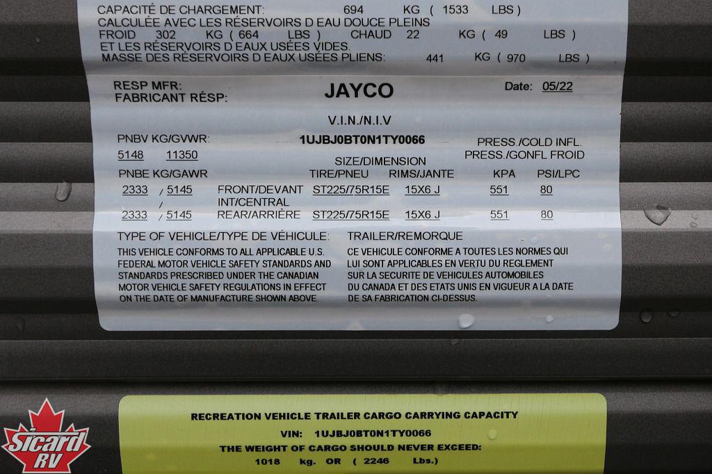 2022 JAYCO JAY FLIGHT 34RLOK