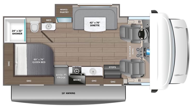 Floorplan for 2027 JAYCO REDHAWK SE 22AF