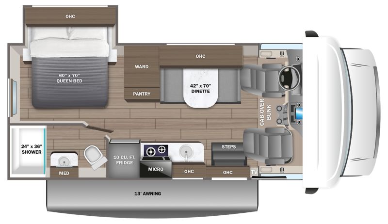 Floorplan for 2026 JAYCO REDHAWK SE 22CF
