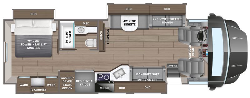 Floorplan for 2026 JAYCO SENECA PRESTIGE 37M