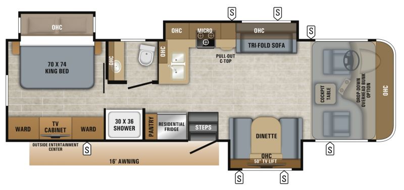 Floorplan for 2024 JAYCO PRECEPT 31UL