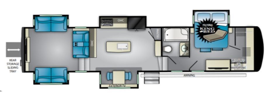 Floorplan for 2019 HEARTLAND LANDMARK PHOENIX