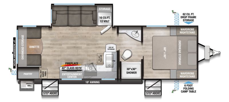 Floorplan for 2026 ALLIANCE DELTA 252RL
