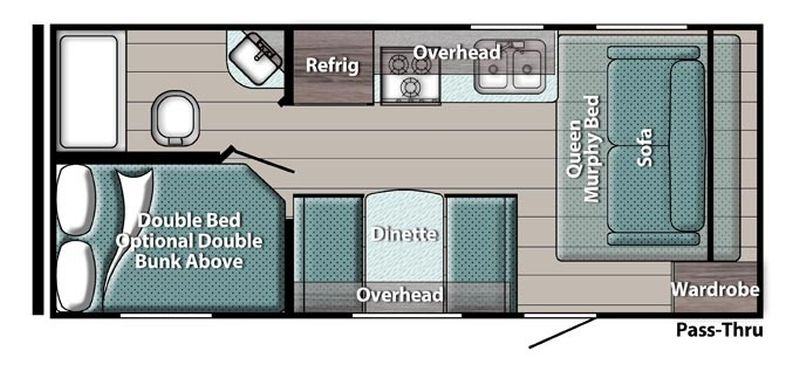 Floorplan for 2024 GRAND RIVER GRAND RIVER 22MB
