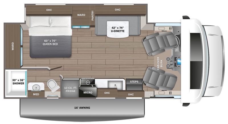 Floorplan for 2027 JAYCO REDHAWK 24B
