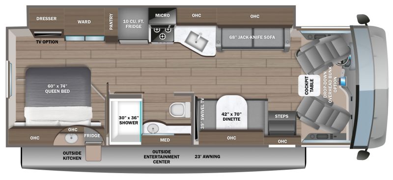 Floorplan for 2027 JAYCO ALANTE 29S