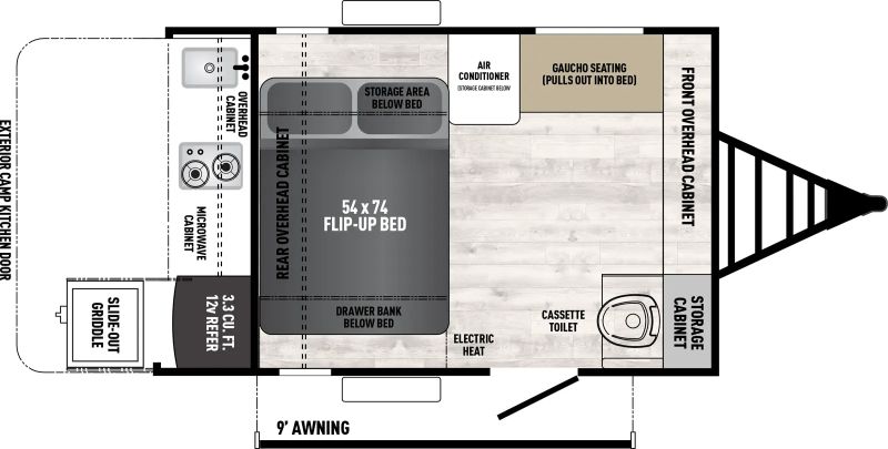 Floorplan for 2024 COACHMEN CLIPPER 12000ROK
