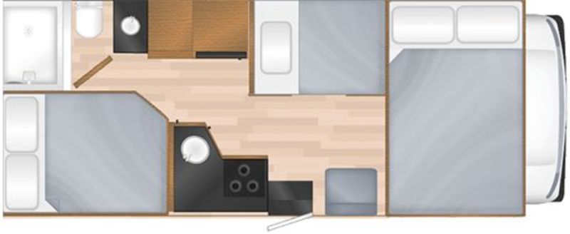 Floorplan for 2018 THOR MAJESTIC 23A