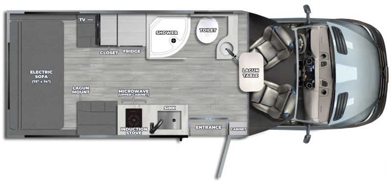 Floorplan for 2026 PLEASURE-WAY PLATEAU XLTS