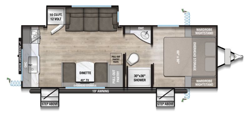 Floorplan for 2027 ALLIANCE DELTA ULTRA LITE RK234