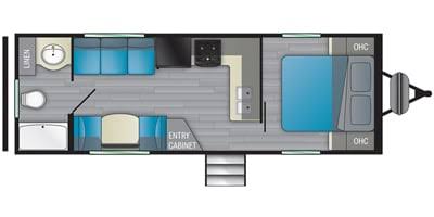 Floorplan for 2022 HEARTLAND PROWLER 240RB