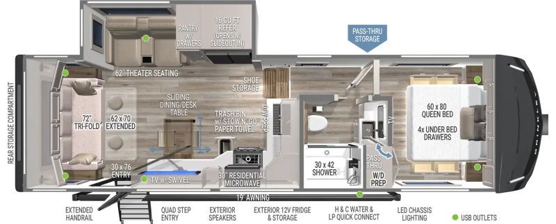Floorplan for 2025 BRINKLEY MODEL Z 2670