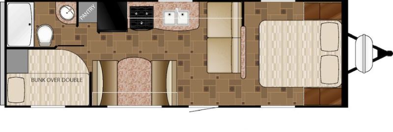 Floorplan for 2014 HEARTLAND PROWLER LYNX 25LX