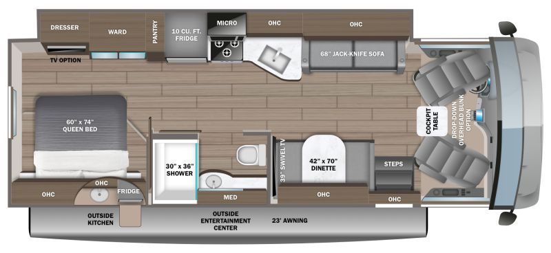 Floorplan for 2027 JAYCO ALANTE 29S