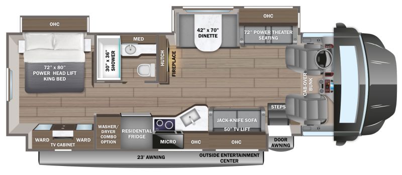 Floorplan for 2026 JAYCO SENECA 37M