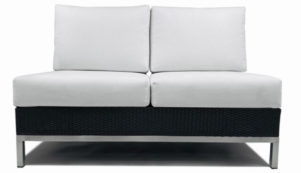 Element Wicker Armless Loveseat