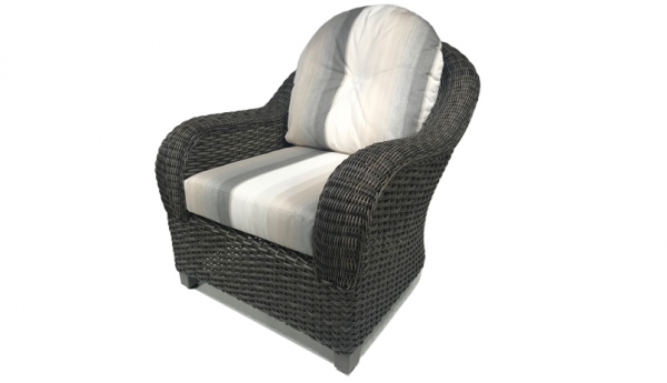 All Weather Resin Wicker Lounge Club Chair Patio Furniture Outdoor Living Sunbrella Oakville Mississauga Burlington Vaughan Toronto Georgetown Hamilton Caledon Umbrella Cantilever traditional patio