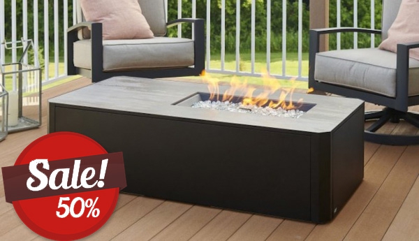 Kinney Linear Gas Fire Pit Table