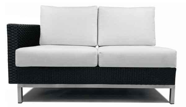 Element Wicker Left Arm Loveseat