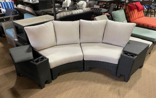 Malibu Curved Sofa with Consoles - WINSTON PARK