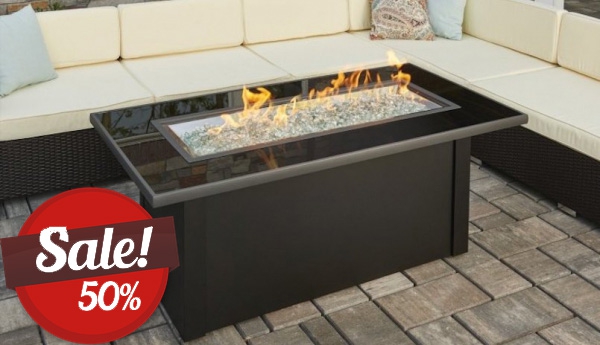 Monte Carlo Linear Gas Fire Pit Table