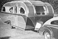 The Airfloat travel trailer
