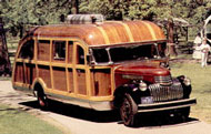 A beautifull example of a 1946 Wooden Motor Home