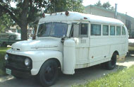 Ford bus converted to motorhome