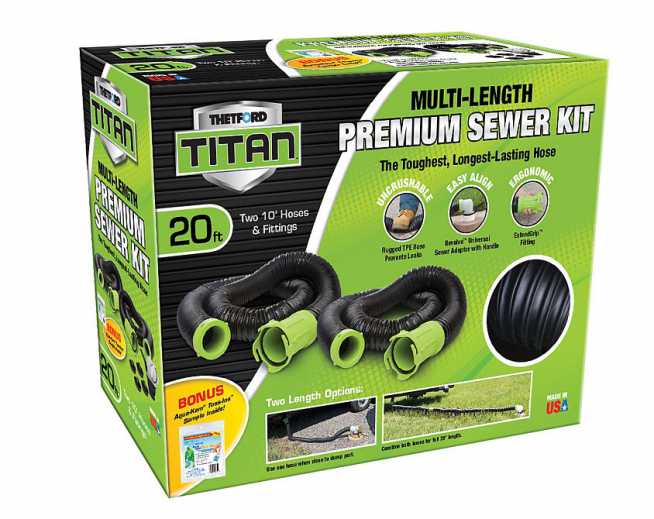 Thetford Titan Premium Sewer Hose Kit 20-feet