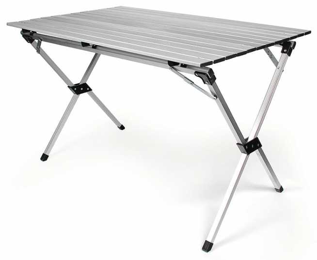 Aluminum Roll-Up Table With Carry Bag