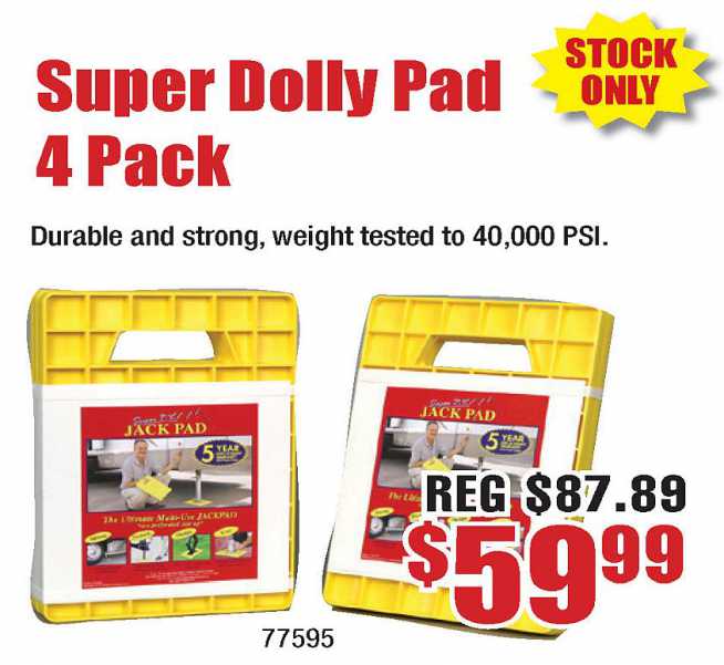Super Dolly Pad 4-Pack