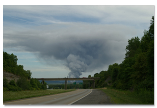Tornado on highway