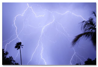 Lightening storm