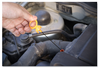 checking engine oil