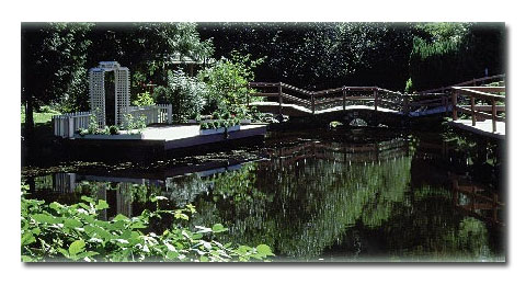 Heritage Valley pond and bridge