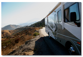 RV on highway