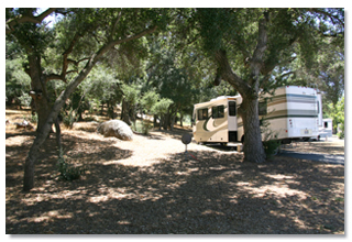RV at a campsite