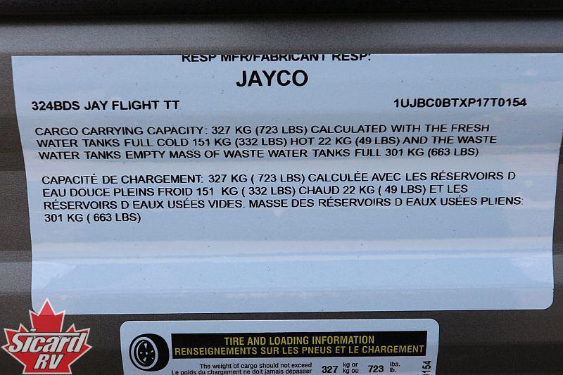 2023 JAYCO JAY FLIGHT 324BDS