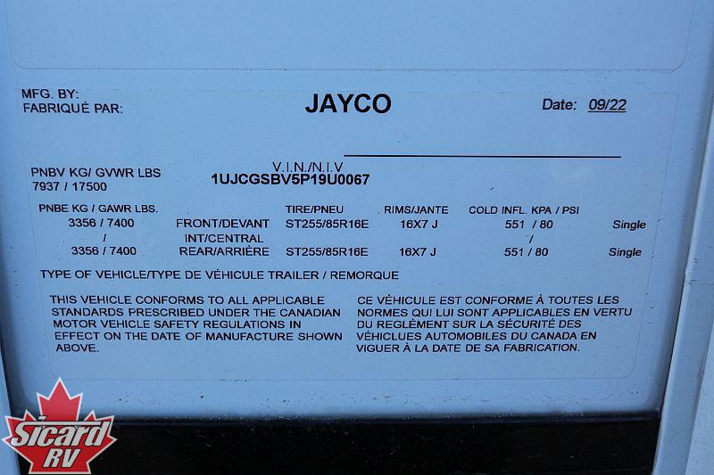 2023 JAYCO SEISMIC LUXURY 3512
