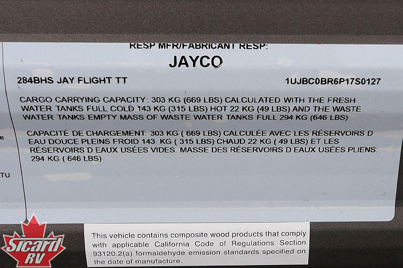 2023 JAYCO JAY FLIGHT 284BHS