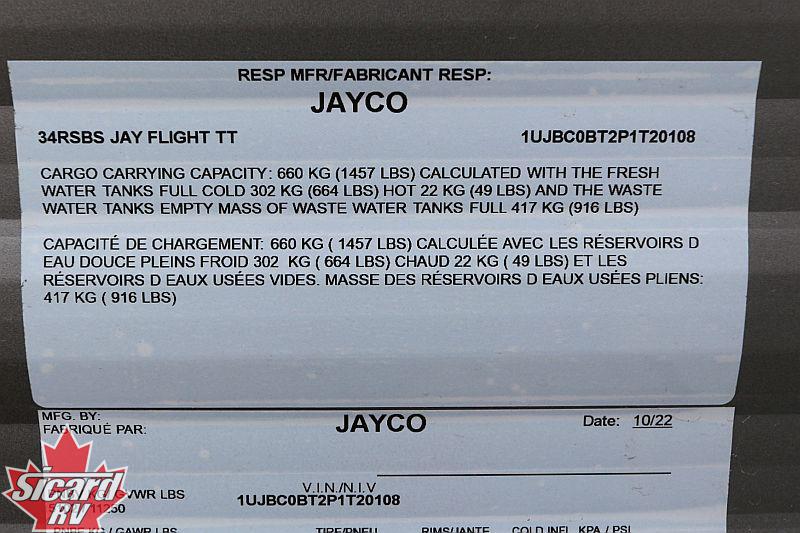 2023 JAYCO JAY FLIGHT 34RSBS