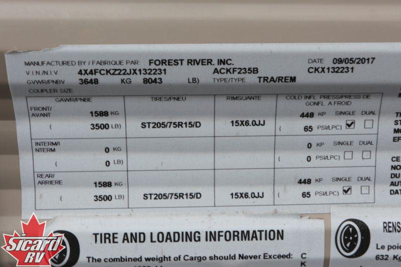 2018 FOREST RIVER CHEROKEE 235B