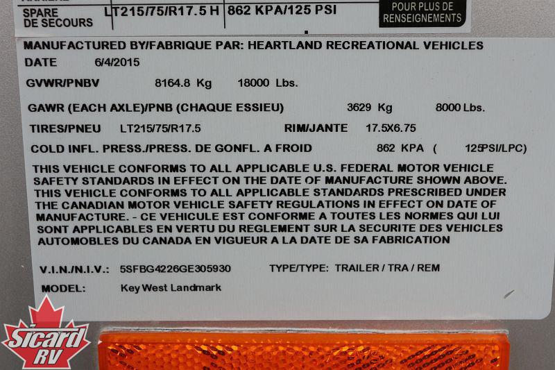 2016 HEARTLAND LANDMARK 365LM KEY WEST