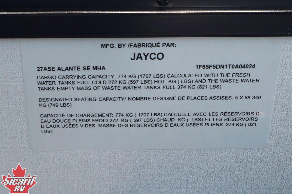 2027 JAYCO ALANTE SE 27ASE