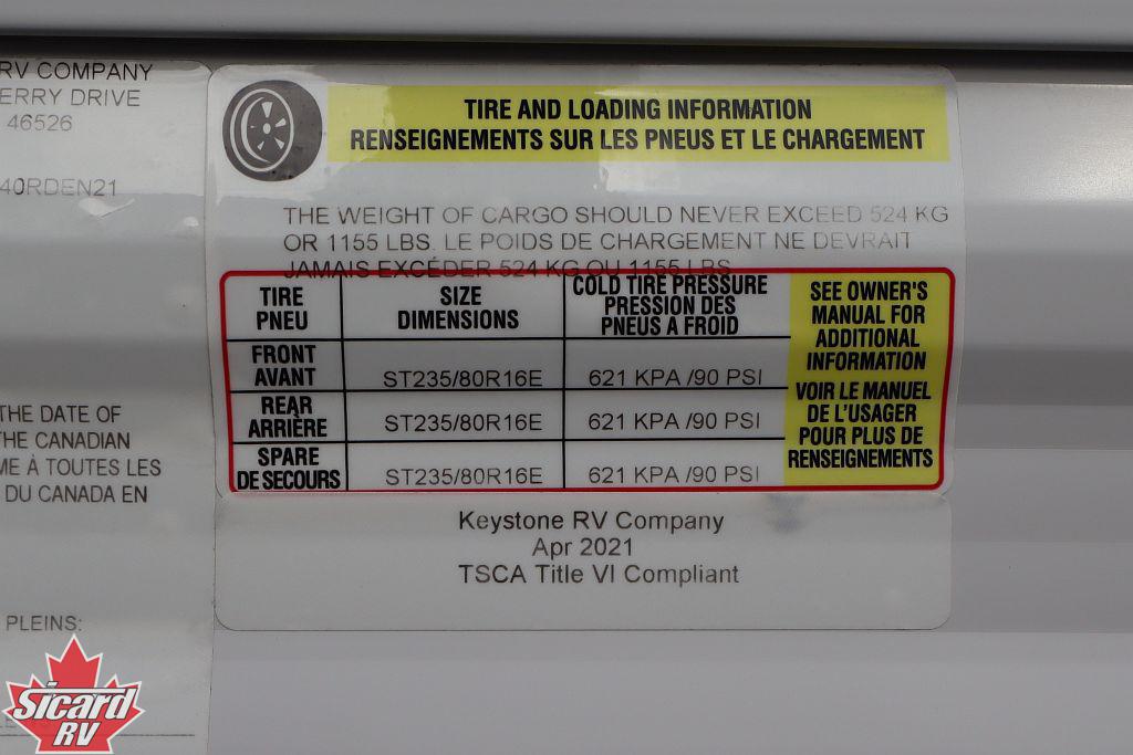 2021 KEYSTONE RESIDENCE 39RDEN