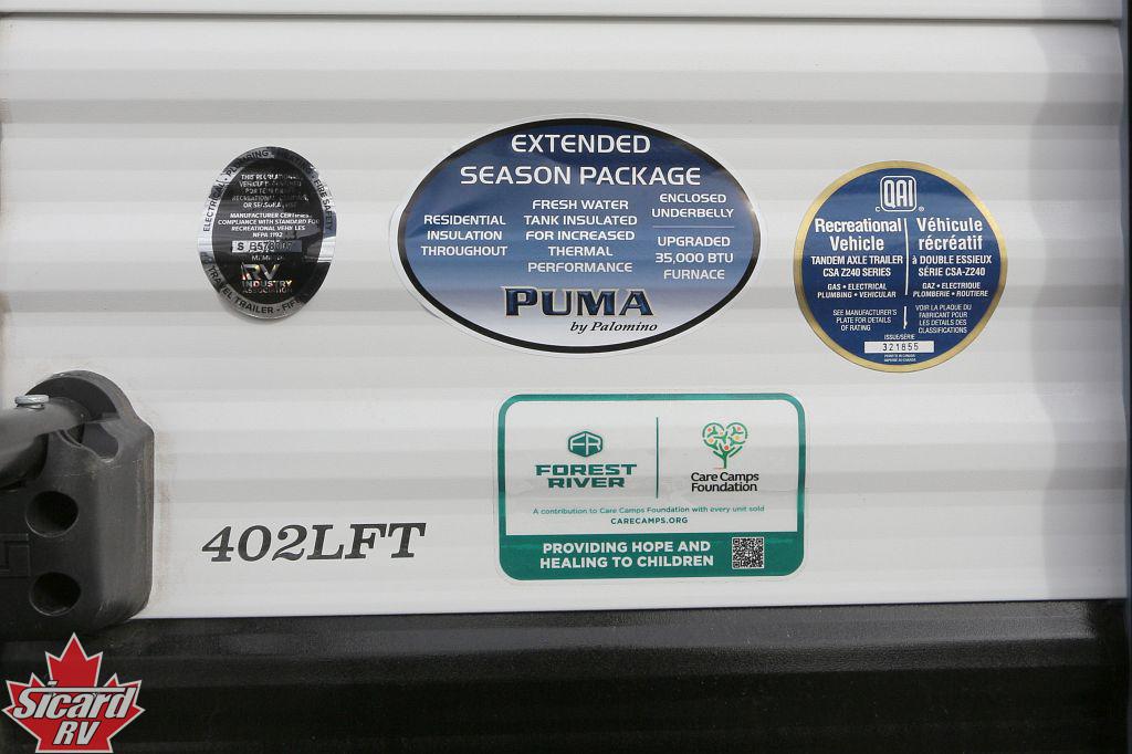 2026 PALOMINO PUMA VISTA 402LFT