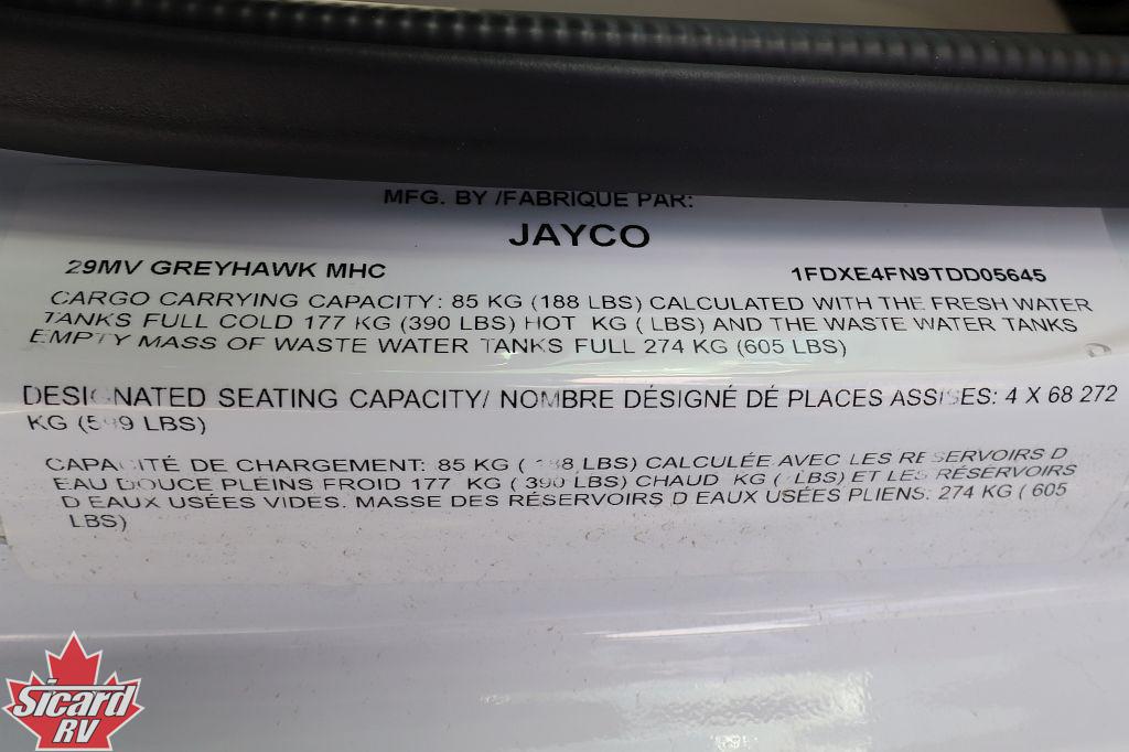 2026 JAYCO GREYHAWK 29MV