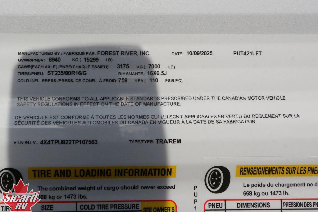 2026 PALOMINO PUMA VISTA 421LFT