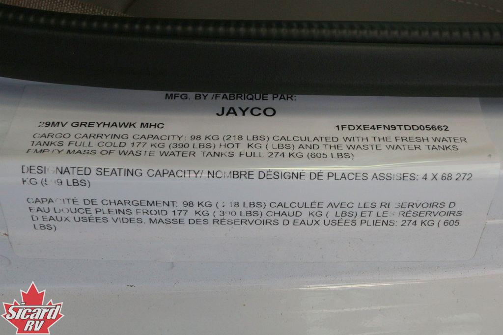 2026 JAYCO GREYHAWK 29MV