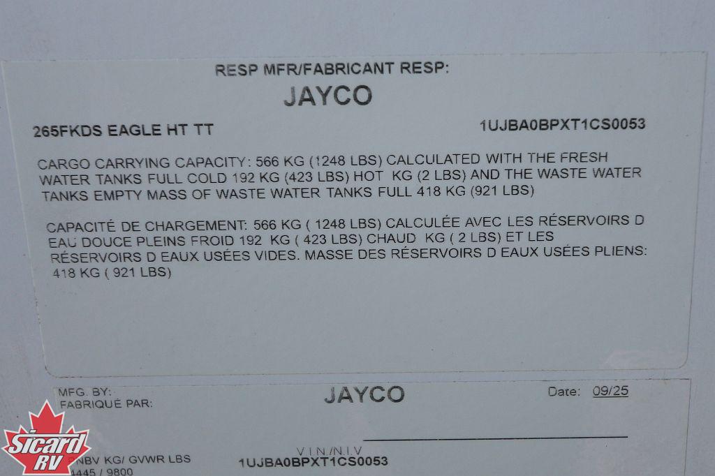 2026 JAYCO EAGLE HT 265FKDS